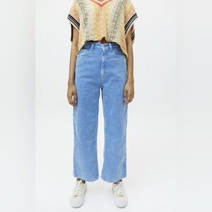 Urban Outfitters BDG Blue Corduroy High & Wide Pant Size 25